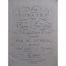 Dussek sonates 9 d'occasion Dussek sonates 9 d'occasion  Blois