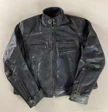 Leather biker jacket for sale  ROYSTON