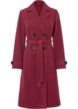 Winter trenchcoat wolloptik gebraucht kaufen  Deutschland