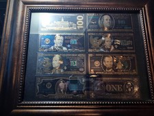 Framed decorative currency for sale  Lake Station