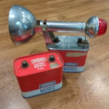 Vintage Eveready Lanterna Bateria Lanterna Rayovac Sportsman Lanterna Conjunto Cromado comprar usado  Enviando para Brazil