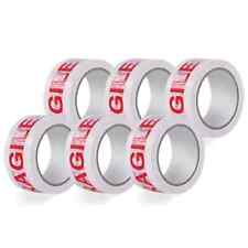 12X FITA FRÁGIL PACOTE EMBALAGEM ROLOS CAIXA DE VEDAÇÃO 48MM X 66M comprar usado  Enviando para Brazil