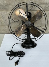 Antigo GE latão 4 lâminas ventilador oscilante 13" gaiola latão crachá PARA RESTAURAR REPARO comprar usado  Enviando para Brazil