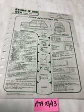 Fiche technique automobile d'occasion  Decize