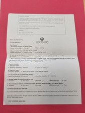 Pesquisa de qualidade da equipe de serviço Microsoft Xbox carta de reparo pedido de desculpas comprar usado  Enviando para Brazil