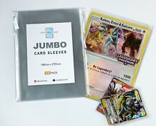 25x TAMANHO GRANDE/CARTÃO JUMBO MANGAS MACIAS POKEMON TCG SPORTS, AJUSTE PERFEITO PARA CARREGADOR comprar usado  Enviando para Brazil