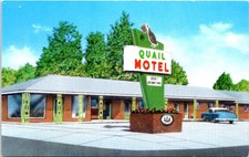 Cartão postal publicitário cromado Quail Motel, BLAKELY, Geórgia, usado comprar usado  Enviando para Brazil