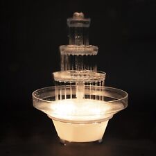 Fuente de agua de plástico iluminado para bodas, jardín, hogar, oficina o pastel segunda mano  Embacar hacia Mexico