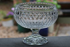 Usado, Pesado Vintage Royal Doulton Pedestal de Vidro Cristal Tigela de Frutas Compota 21cm Diâmetro comprar usado  Enviando para Brazil