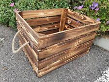 Burnt wood crate for sale  LISS