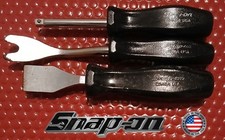 Usado, 🇺🇸 SNAP-ON 3 peças raspador de cabo preto, driver de haste e removedor de almofada de acabamento comprar usado  Enviando para Brazil