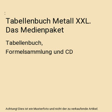 Tabellenbuch metall xxl gebraucht kaufen  Trebbin