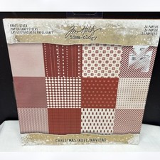 Papelão Tim Holtz NATAL Kraft Stack 8x8 22 folhas raro comprar usado  Enviando para Brazil