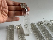 Lote antigo raro 8 lustre francês cristal estrela colonial e prisma floral comprar usado  Enviando para Brazil