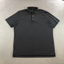 Camisa polo masculina Johnnie-O tamanho XL listrada preta golfe rúgbi, usado comprar usado  Enviando para Brazil