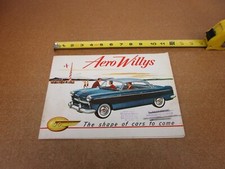 1953 Aero Willys Ace Eagle Lark folheto de vendas pasta 12 pg literatura ORIGINAL comprar usado 1953 Aero Willys Ace Eagle Lark folheto de vendas pasta 12 pg literatura ORIGINAL comprar usado  Enviando para Brazil