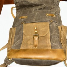 Mochila impermeável de lona encerada levemente usada serve para laptop de 15 polegadas comprar usado  Enviando para Brazil