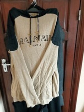Mens balmain hoodie for sale  DAGENHAM