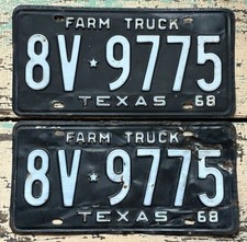 1968 texas license plates for sale 1968 texas license plates for sale Brownsboro