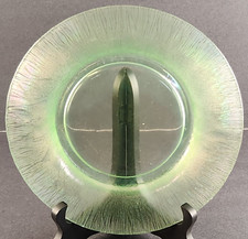 Prato de salada de vidro iridescente vaselina verde depressão 9" diâmetro vintage comprar usado  Enviando para Brazil