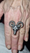 Ring ziegenkopf stein gebraucht kaufen  Dortmund
