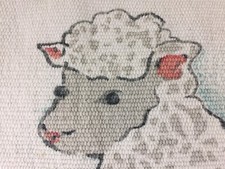 Usado, Tapete de banheiro bebê criança fazenda campo cordeiro rosa branco quarto tapete comprar usado  Enviando para Brazil