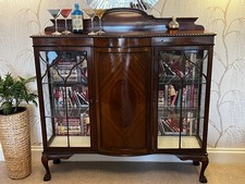 bow front china cabinet for sale  RUGBY