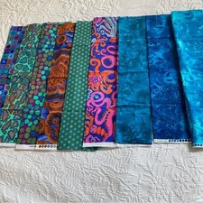 Paquete de tela 9 cuartos de grasa algodón premium licuadoras y acolchado Kaffe Fassett segunda mano  Embacar hacia Mexico