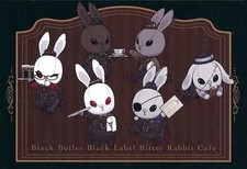 Cartão postal Bitter Rabbit original etiqueta preta café e loja benefícios de uso, usado comprar usado  Enviando para Brazil
