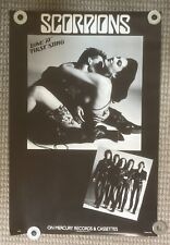 Pôster promocional Scorpions Love at First Sting 1984 comprar usado  Enviando para Brazil