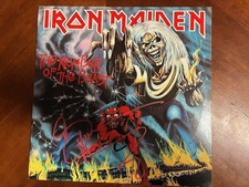 Usado, Number of the Beast Iron Maiden Vinyl Record LP SIGNED BY BRUCE DICKINSON COA comprar usado  Enviando para Brazil
