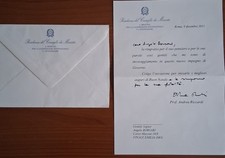 Lettera autografa andrea usato  Finale Emilia