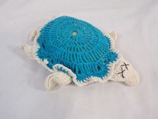 Porta-sabonete vintage de crochê tartaruga azul e branco comprar usado  Enviando para Brazil
