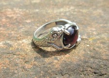 Ring schlangen granat gebraucht kaufen  Zell
