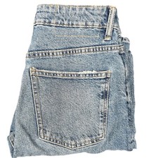 Jeans jeans Zara feminino azul perna magra ajuste regular cintura alta tamanho 28 zíper mosca, usado comprar usado  Enviando para Brazil