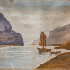 Segelboot berglandschaft fluß gebraucht kaufen  Leipzig