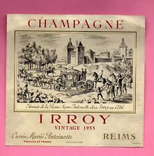 étiquette champagne irroy d'occasion  Épernay