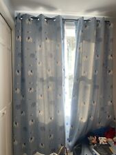 Dois painéis de 83 pol. cortinas de ilhós bebê menino azul elefante quarto escurecimento comprar usado  Enviando para Brazil