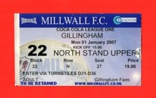 2006 millwall gillingham for sale  GUISBOROUGH