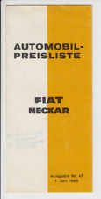 Fiat neckar preisliste gebraucht kaufen  Lambsheim