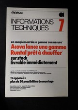 Dépliant acova informations d'occasion  Mimizan