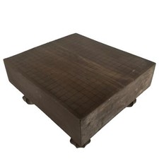 Tabuleiro de madeira japonês vintage Igo mesa de jogo Goban Leg Heso 19X19 grade GB96 comprar usado  Enviando para Brazil