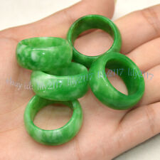 Anel circular de pedra preciosa jadeíta verde natural 19-20 mm masculino feminino joias de presente comprar usado  Enviando para Brazil