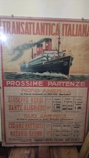 Manifesto originale transatlan usato  Siracusa