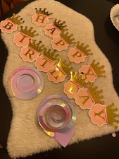 Happy birthday dekoset gebraucht kaufen  Bad Abbach