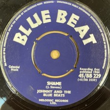 Usado, Johnny & the Blue Beats-Shame/Ball and Chain- OG UK Blue Beat 7" 45 - Mint Copy comprar usado  Enviando para Brazil