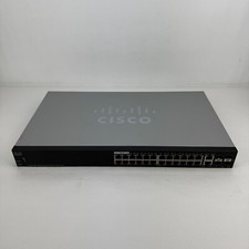 Switch de Rede Gerenciado pela Web Cisco SG350-28P-K9 Gigabit 28 Portas PoE Ethernet, usado comprar usado  Enviando para Brazil