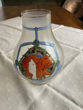 Antike glasvase bemalt gebraucht kaufen  München
