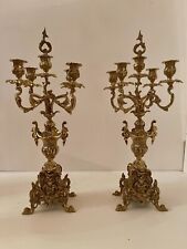 Coppia candelabri bronzo usato  Cantu