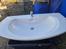 Großes waschbecken weiss gebraucht kaufen  Geisa